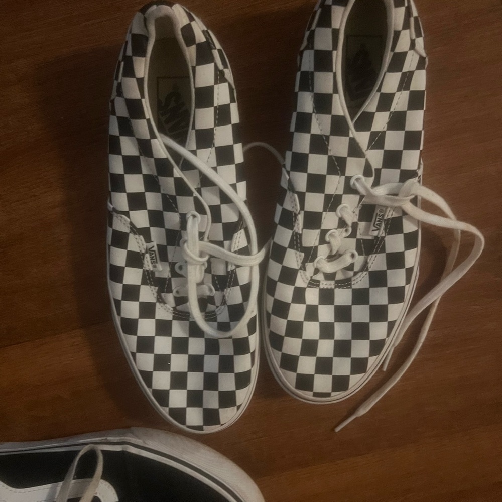 Vans Black and White Checkered Sneakers